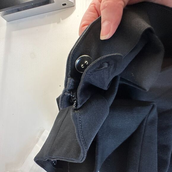 COS Black Stretch Side Zip Flat Front Slim Fit Leggings Trousers Pants 38 - Picture 6 of 10